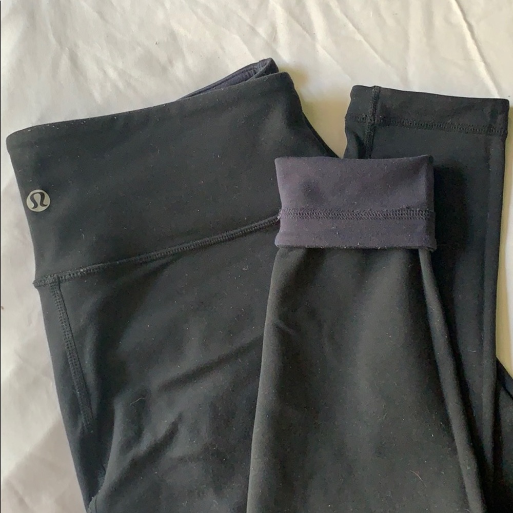 Lululemon Reversible Leggings sz 8
